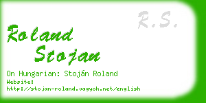 roland stojan business card