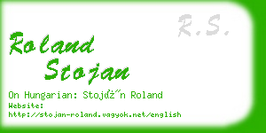 roland stojan business card